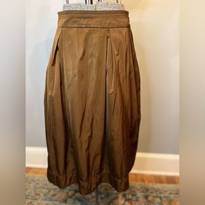 Chocolate tafetta skirt